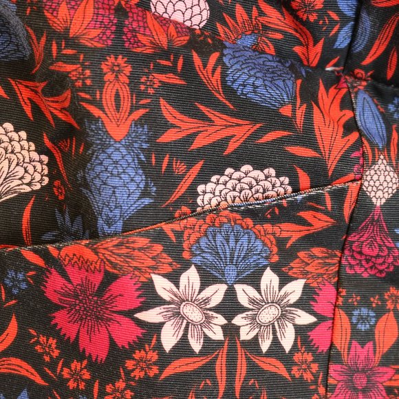 Floral Tropical Patterned Strapless Romper - Picture 14 of 16